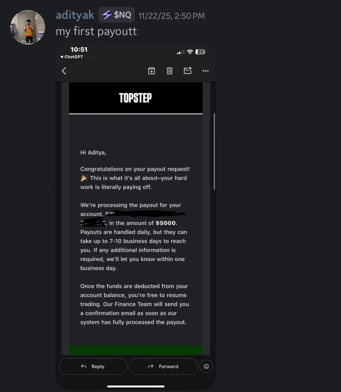 Aditya testimonial